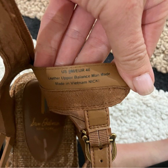 Sam Edelman: Nicki Platform Sandals Sz. 9 - Picture 6 of 7